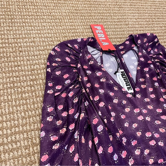 Rotate Birger Christensen Pansy Print Clair Dress 36 4 NWT - Picture 8 of 11